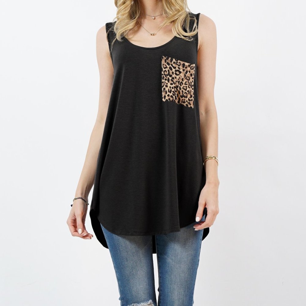 Leopard Pocket Tank